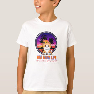 Cat Mum Life funny T-Shirt