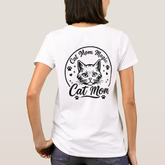 Cat Mum Magic Funny Cat Lover Graphic T-Shirt