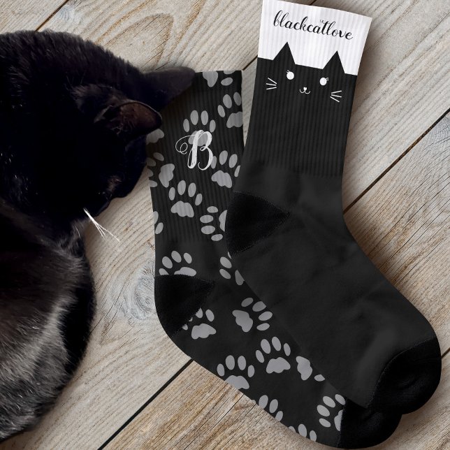 Cat Mum Mismatched Pattern Personalised Odd Socks (Creator Uploaded)