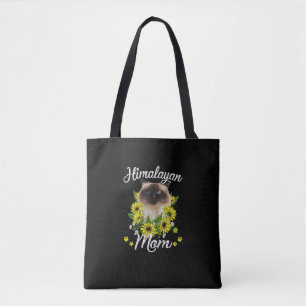 Cat Mum Mother's Day Gifts Sunflower Himalayan Mum Tote Bag