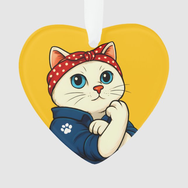 Cat Mum Mothers Day Ornament (Front)
