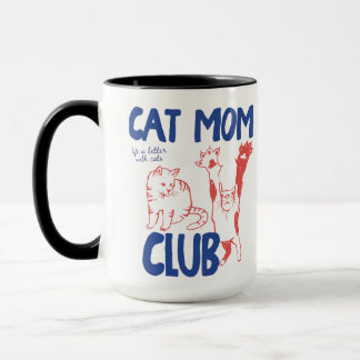 Cat Mum mug, Cat Mama , Comfort Colours Mug