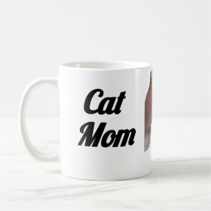 Cat Mum Mug Cute Cat Lover Gift with Hand Pettin