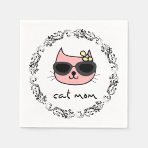 Cat Mum  Napkin