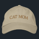Cat Mum Neutral Embroidered Hat<br><div class="desc">We are always adding new designs daily!</div>