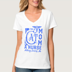 Cat Mum Nurse – Funny Gift for Nurses & Cat Lovers T-Shirt