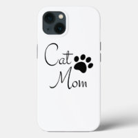 Cat Mum Paw Print Saying Personalised