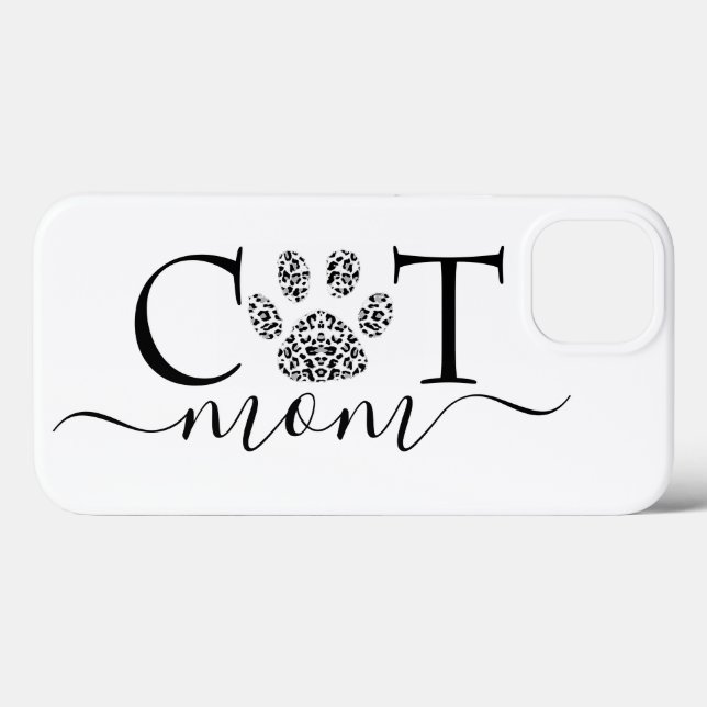 Cat Mum pawprint  Case-Mate iPhone Case (Back (Horizontal))