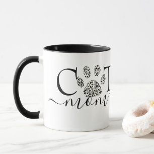 Cat Mum pawprint  Mug