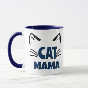 Cat Mum, Pet Lovers Cat Mama Graphic Mug Design