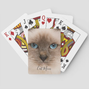 Cat Mum Photo Playing Cards