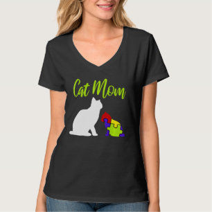 Cat Mum Proud Autism Mother Asperger Asd Autistic T-Shirt