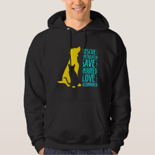 Cat Mum Rescued Animals Animal Rescue Save Cat 1 Hoodie