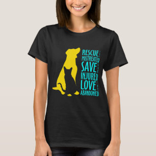 Cat Mum Rescued Animals Animal Rescue Save Cat  1 T-Shirt
