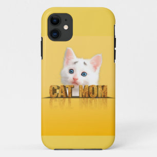 Cat mum shirt cat mum gift cat lady cat love iPhone 11 case