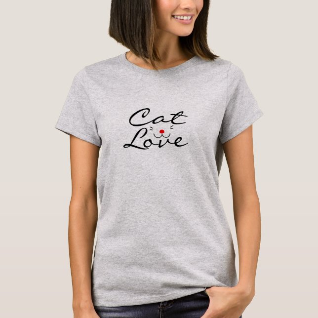Cat Mum Shirt - Customisable Feline Lover Tee (Front)