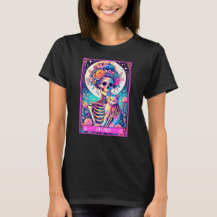 Cat Mum Tarot Card Fun Skeleton  T-Shirt