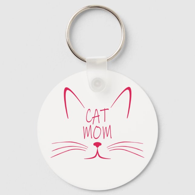Cat mum | The best cat gifts for cat lovers Key Ring (Front)