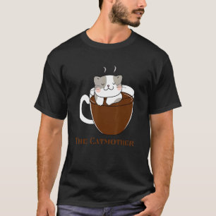 Cat Mum The Catmother Crazy Coffee Cat Mother Kitt T-Shirt