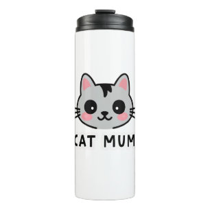 cat mum thermal tumbler