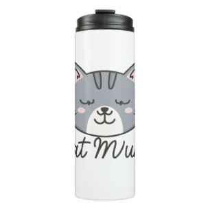 cat mum thermal tumbler