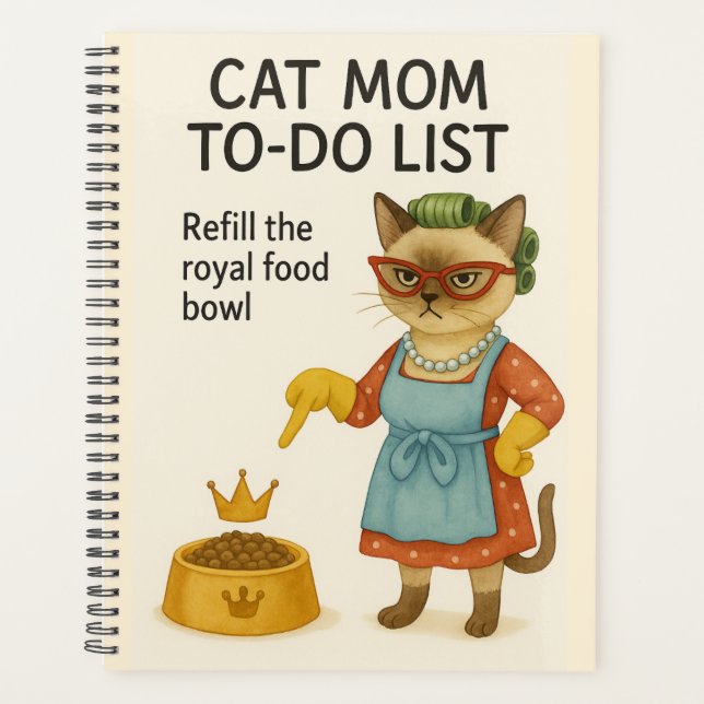 Cat Mum to do list  Planner (Front)