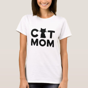 Cat mum trendy pet lovers t shirt