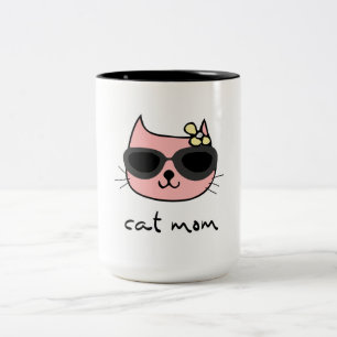 Cat Mum Two-Tone Coffee Mug