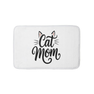 Cat Mum Whiskers and Ears Bath Mat
