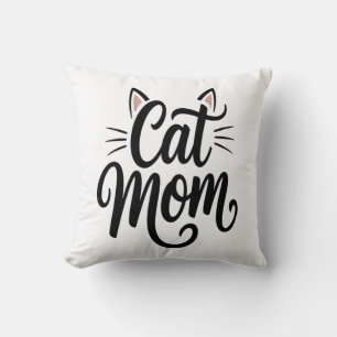 Cat Mum Whiskers and Ears Cushion