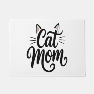 Cat Mum Whiskers and Ears Doormat