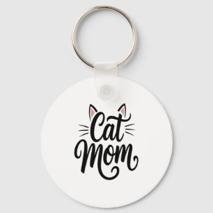 Cat Mum Whiskers and Ears Key Ring