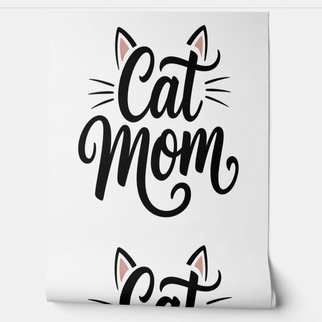 Cat Mum Whiskers and Ears Wallpaper (Unrolling)