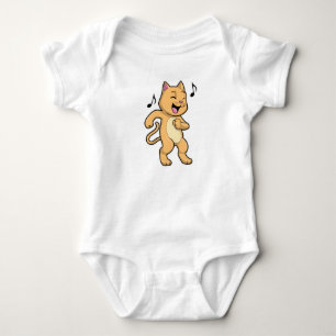 Cat Music Dance Baby Bodysuit