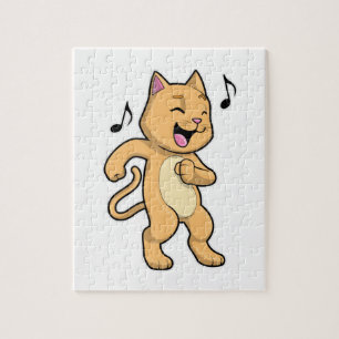 Cat Music Dance Jigsaw Puzzle
