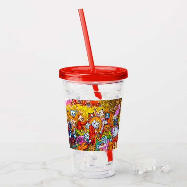 Cat Musical Band Acrylic Tumbler (Front Ice)