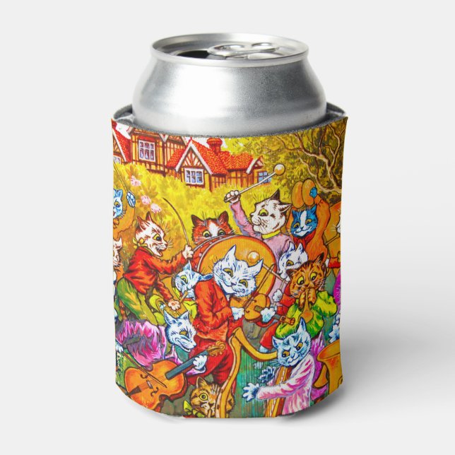 Cat Musical Band Can Cooler (Can Front)