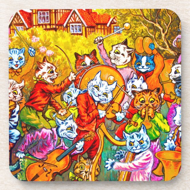Cat Musical Band Coaster (Front)