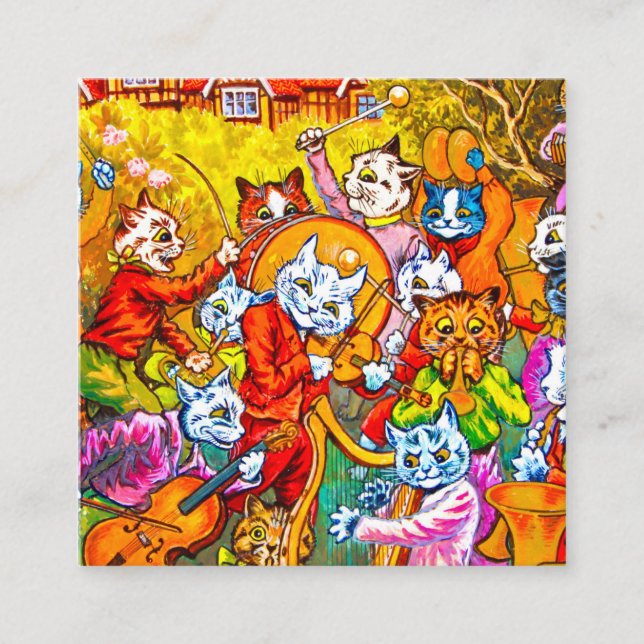 Cat Musical Band Enclosure Card (Front)