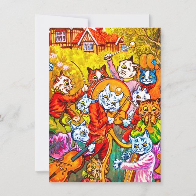 Cat Musical Band Invitation (Front)