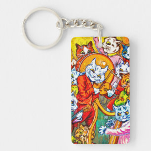 Cat Musical Band Key Ring