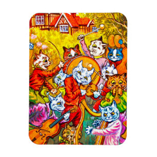 Cat Musical Band Magnet