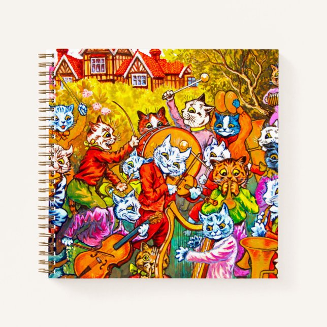 Cat Musical Band Notebook (Front)