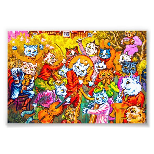 Cat Musical Band Photo Print (Front)