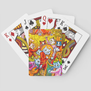 Cat Musical Band Playing Cards