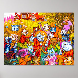 Cat Musical Band Poster