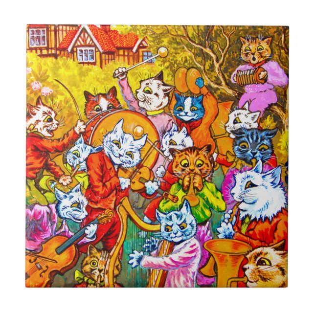 Cat Musical Band Tile (Front)
