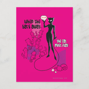 Cat Must Play Postcard