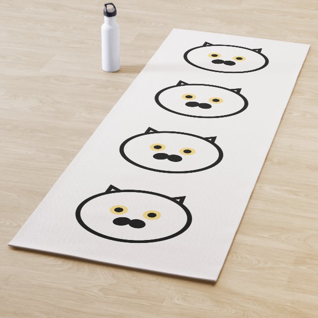 CAT MUSTACHE CAT YOGA MATS (In Situ)