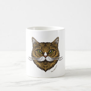 Cat Mustache  Coffee Mug